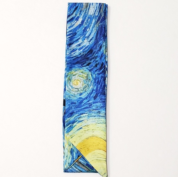 ⤵⤵1pc Exquisite Starry Night Design Cotton Scarves - Picture 2 of 3